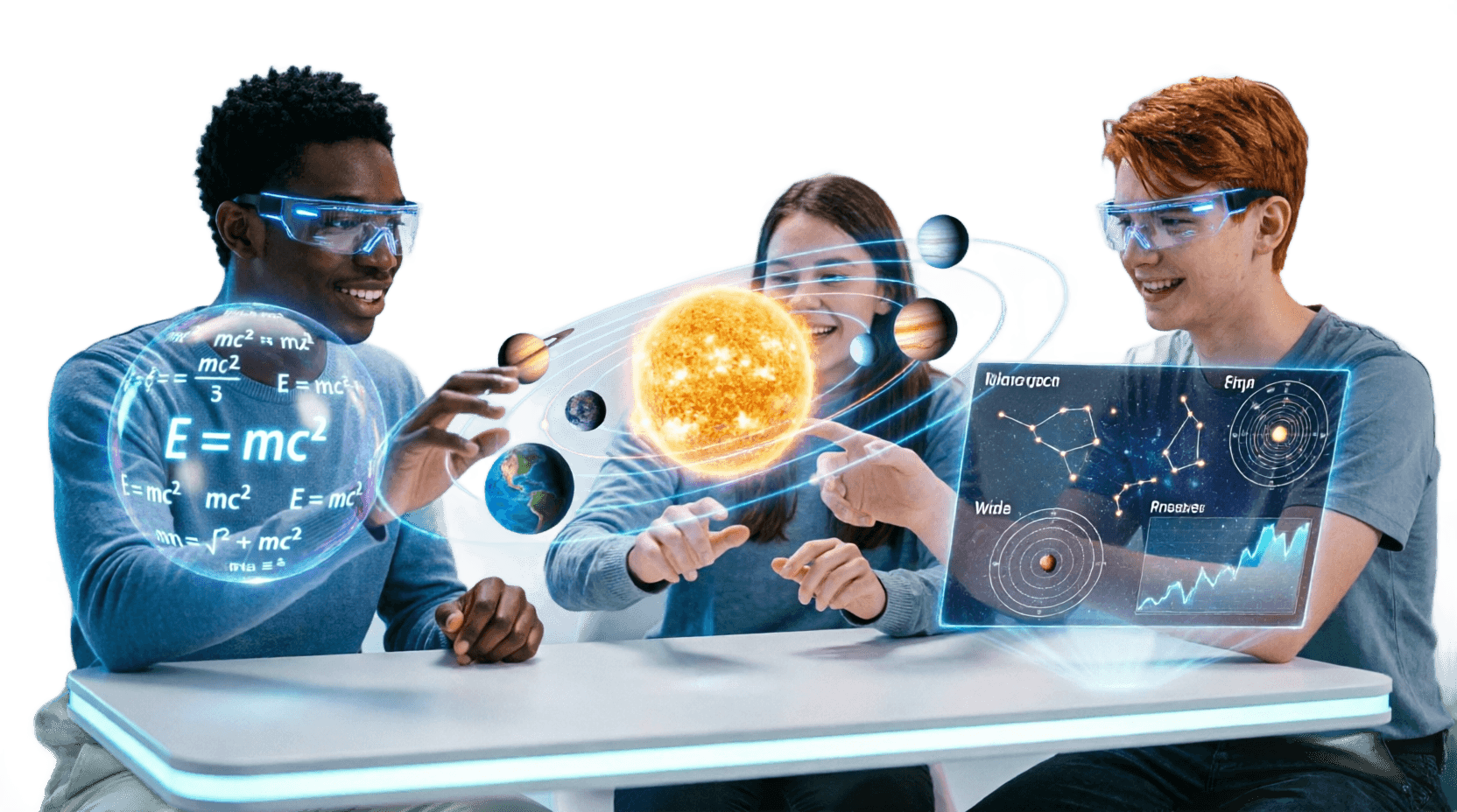 Online classroom illustration